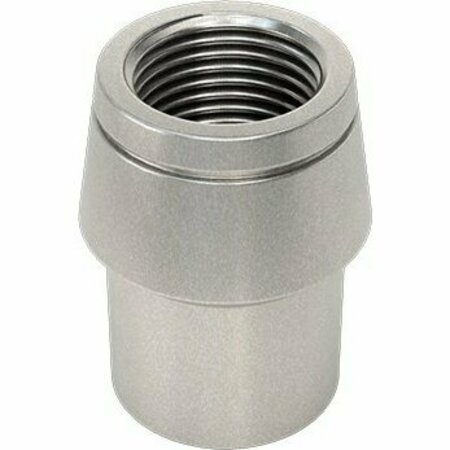 BSC PREFERRED Tube-End Weld Nut Left-Hand Threaded for 1-1/8 OD and 0.095 Thickness 3/4-16 Thread 94640A405